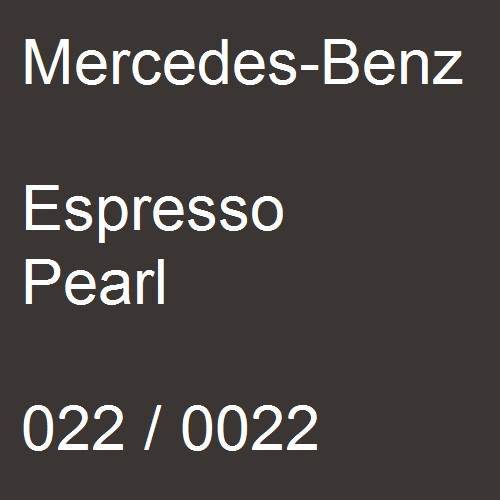 Mercedes-Benz, Espresso Pearl, 022 / 0022.